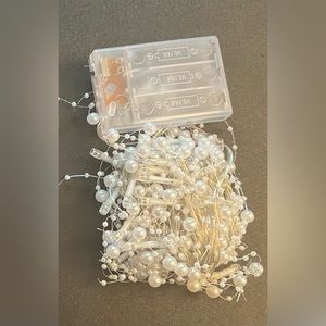 New 9 Foot String light with white beads